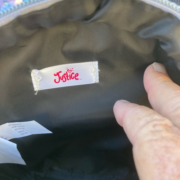 Justice unicorn flip sequin mini backpack - Picture 4 of 6